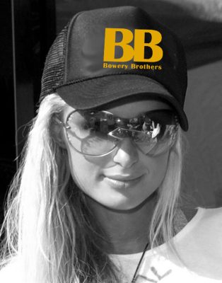 Paris Hilton Bowery brothers Trucker hat
